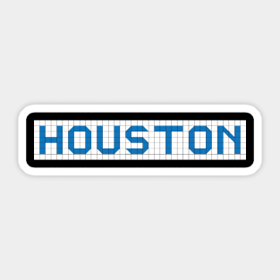 Houston Blue Tiles Sticker